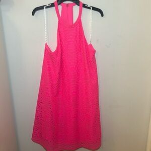 Hot Pink Lilly Pulitzer halter top sundress